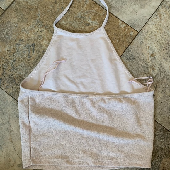 Pink Tie-up Crop Top - Picture 2 of 3